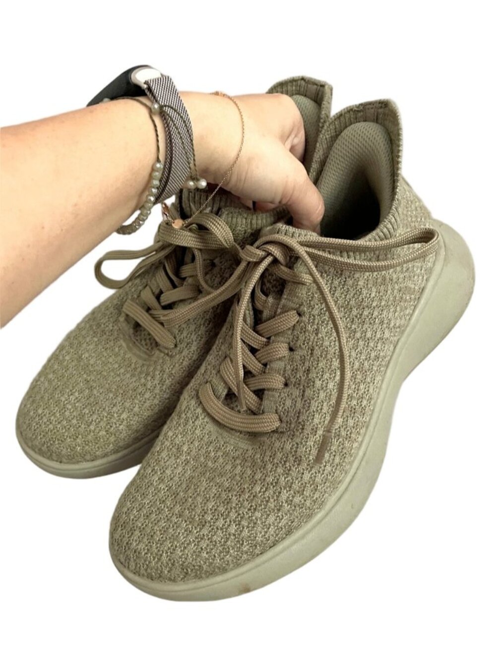 Vivaia Green Wool Sneaker Sliders (Urban) - 38 / 7 - Picture 4 of 16